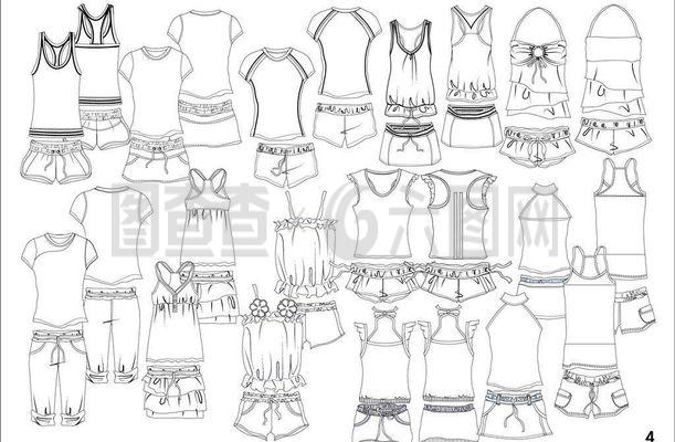 服装款式图与时尚搭配的视觉呈现